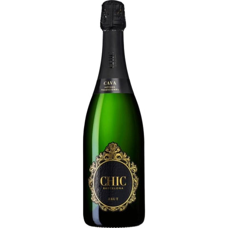 Kaitstud päritolunimetusega kvaliteetvahuvein Chic Barcelona Brut Cava 11,5%vol 0,75l