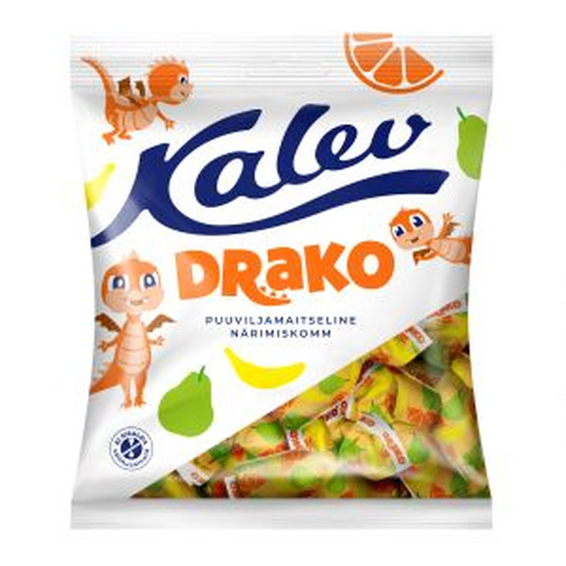 Drako puuviljamaitselised närimiskommid 110g