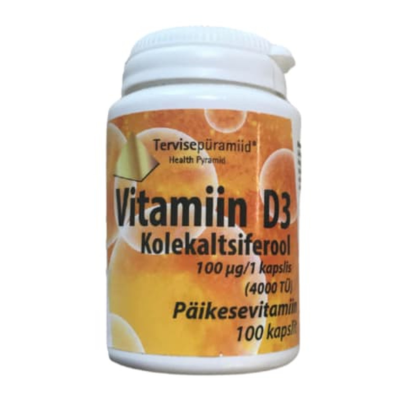 Vitamiin D3 Tervisepüramiid 100mcg 100tk