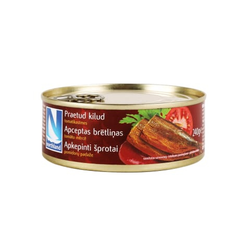 Praetud kilud tomatikastmes, NORTHLAND, 240 g