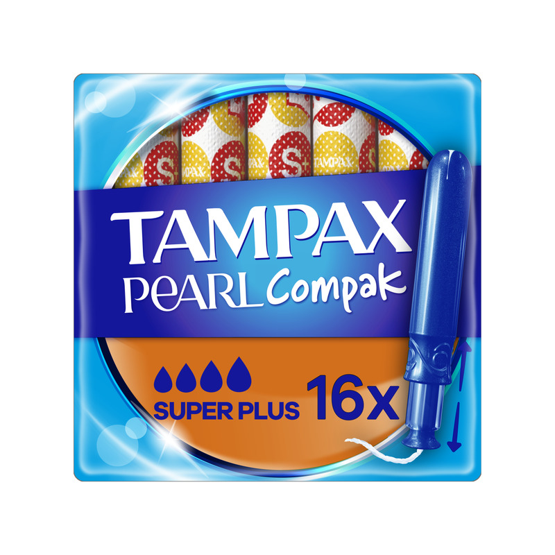 Tampax Compak Pearl Super Plus Tampoonid Aplikaatoriga, 16 tk