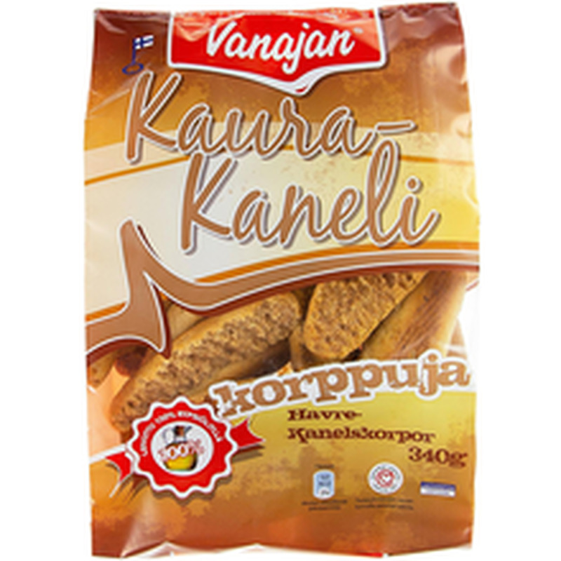 Vanajan laktoosivabad kaera-kaneelikuivikud, 340 g