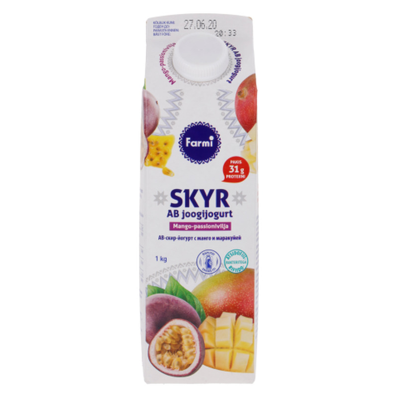 AB Skyr mango-passioni, FARMI, 1 kg