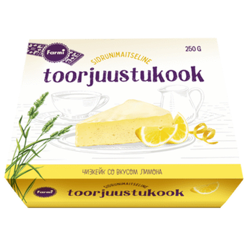 Toorjuustukook FARMI sidruni, 250g