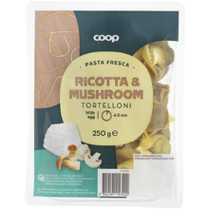 Ricotta ja seened tortelliinid 250 g