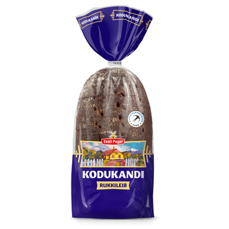 EESTI PAGAR Kodukandi rukkileib 800g (viil)