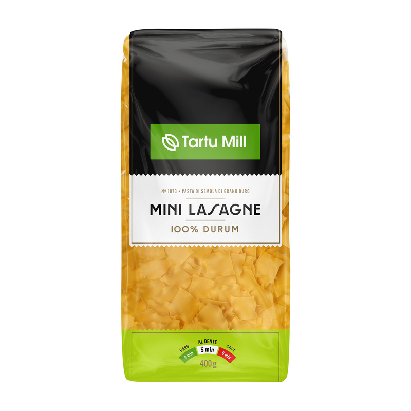 Pasta Mini Lasagne, TARTU MILL, 400 g