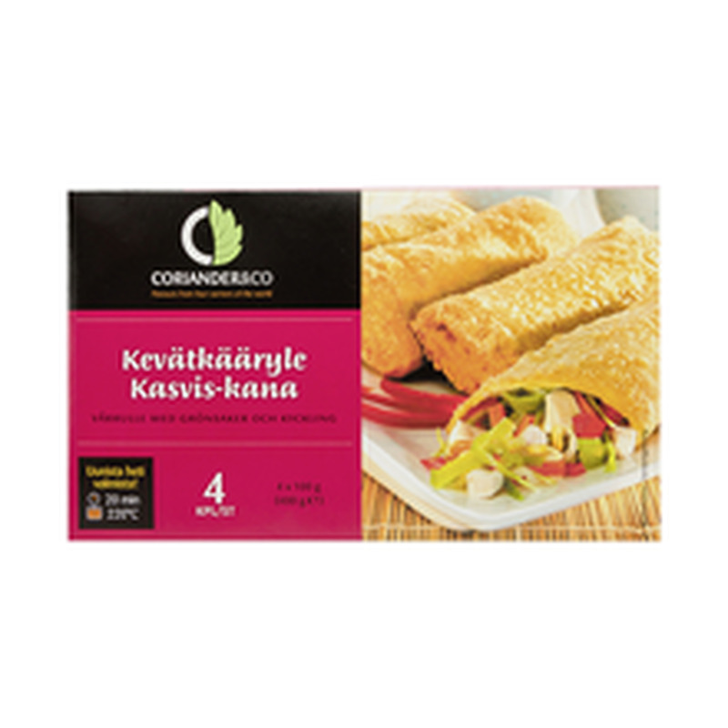 Köögivilja-kana kevadrullid, 400 g