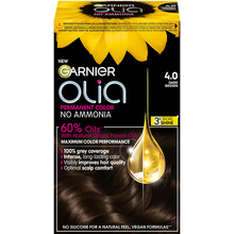 Garnier olia püsivärv dark brown 4.0