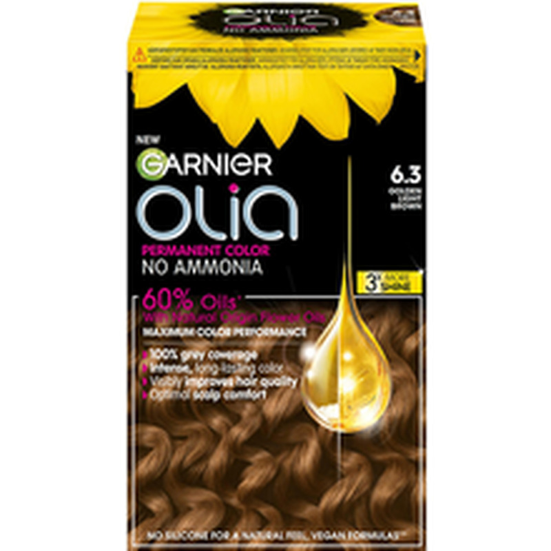 Garnier olia püsivärv golden light brown 6.3