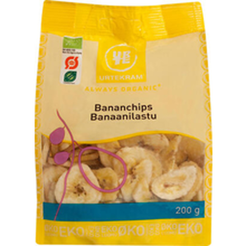 Urtekram banaanilaastud 200 g