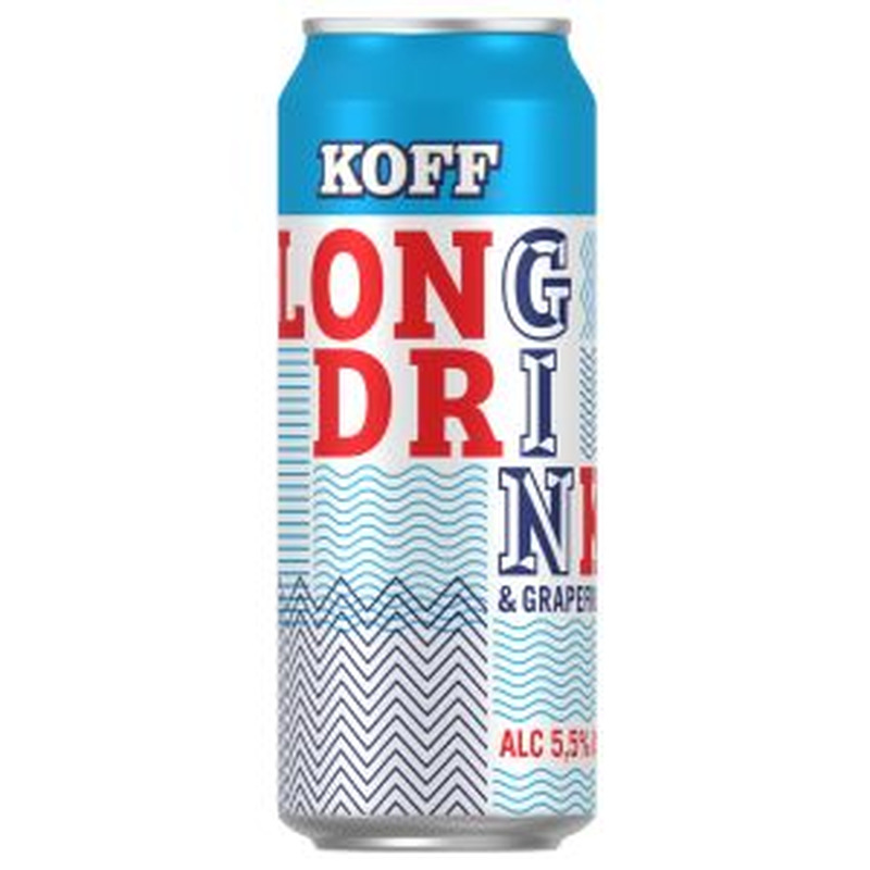 Koff Long Drink Grapefruit 5.5% vol 0.5L muu alkohoolne jook