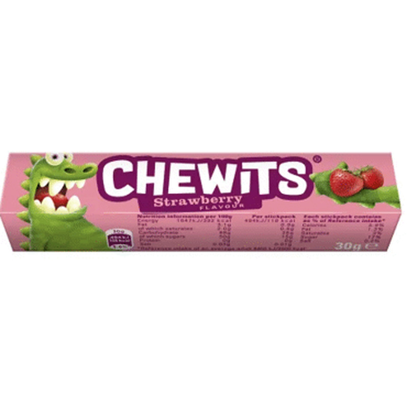 Nätsukommid maasika maits. CHEWITS 30g