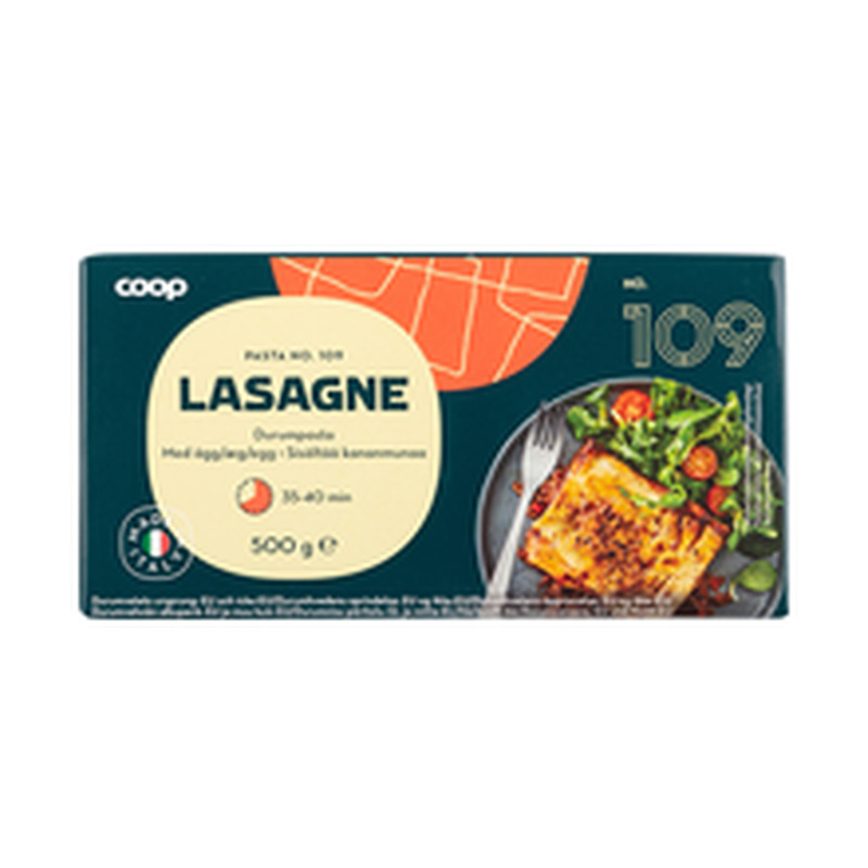 Coop lasagne durumpasta munapasta 500g