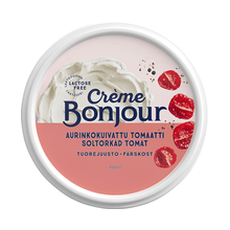 Toorjuust päikesekuivatatud tomatitega laktoosivaba, CREME BONJOUR, 200 g