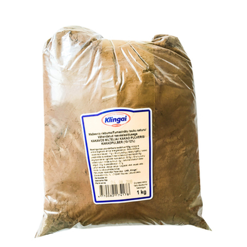 KLINGAI Kakaopulber 10-12% 1kg