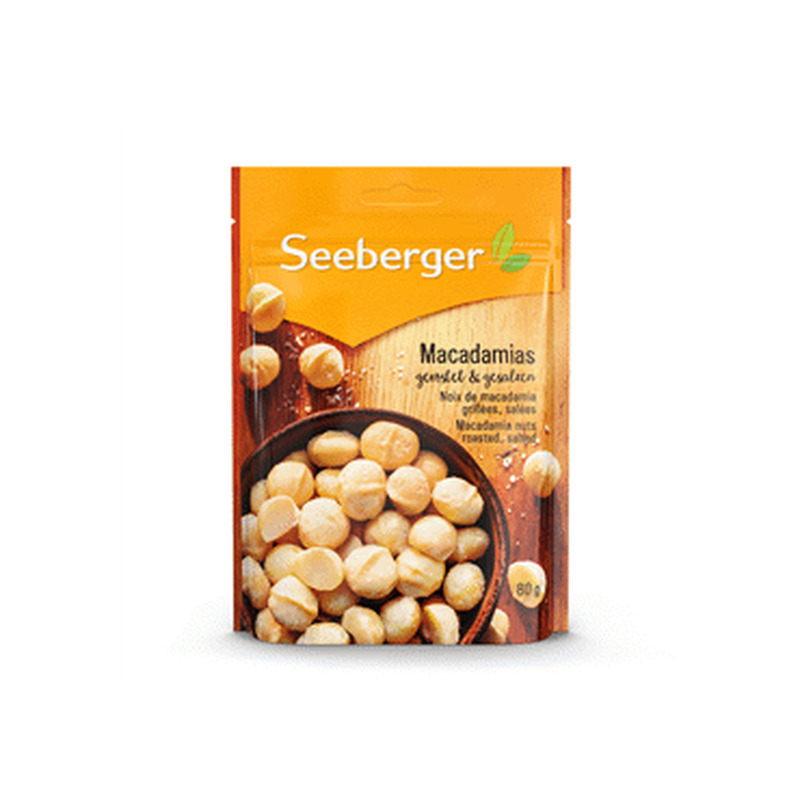 Makadaamiapähklid, SEEBERGER, 80 g