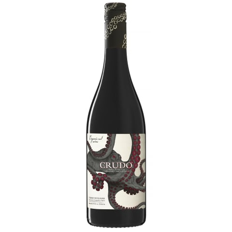 Kaitstud päritolunimetusega vein Crudo Nero d Avola Cabernet 14%0,75l