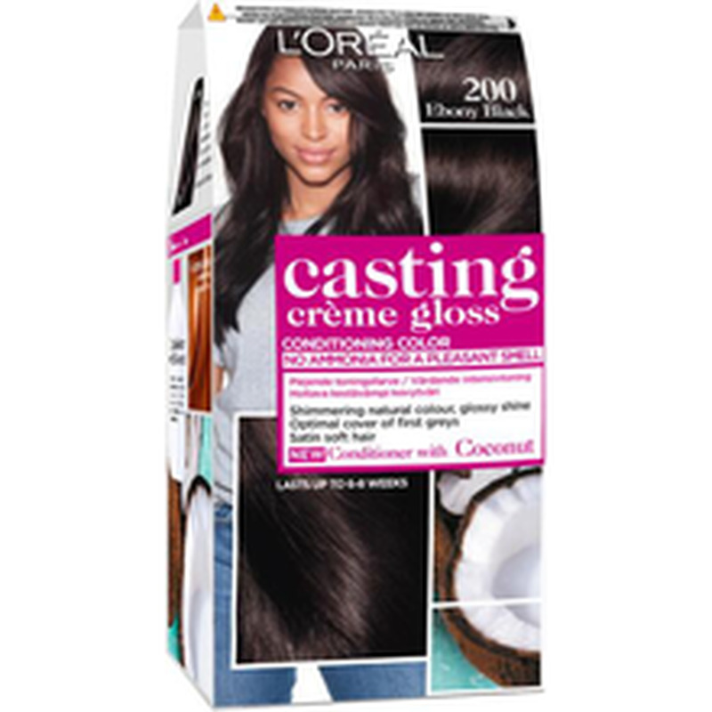 Poolpüsivärv Casting Crème Gloss 200 Ebony Black