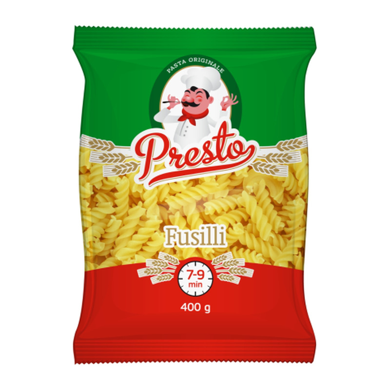 Makaronid Fusilli Presto 400g