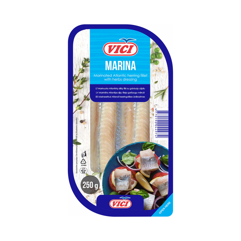 Heeringafilee ürdikastmes, marineeritud, VICI, 250 g