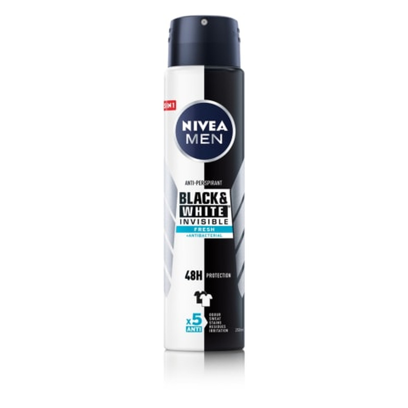 Spreideodorant Nivea Men Black&White Fresh 250ml