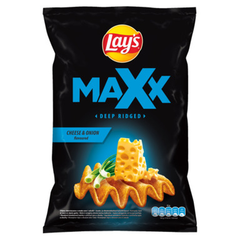 Kartulikrõpsud juustu- ja sibulamaitselised MAXX, LAY'S, 120 g