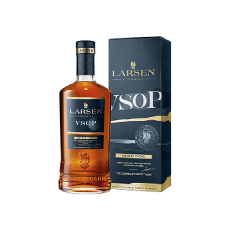 Cognac LARSEN V.S.O.P. 40% 350ml, karp