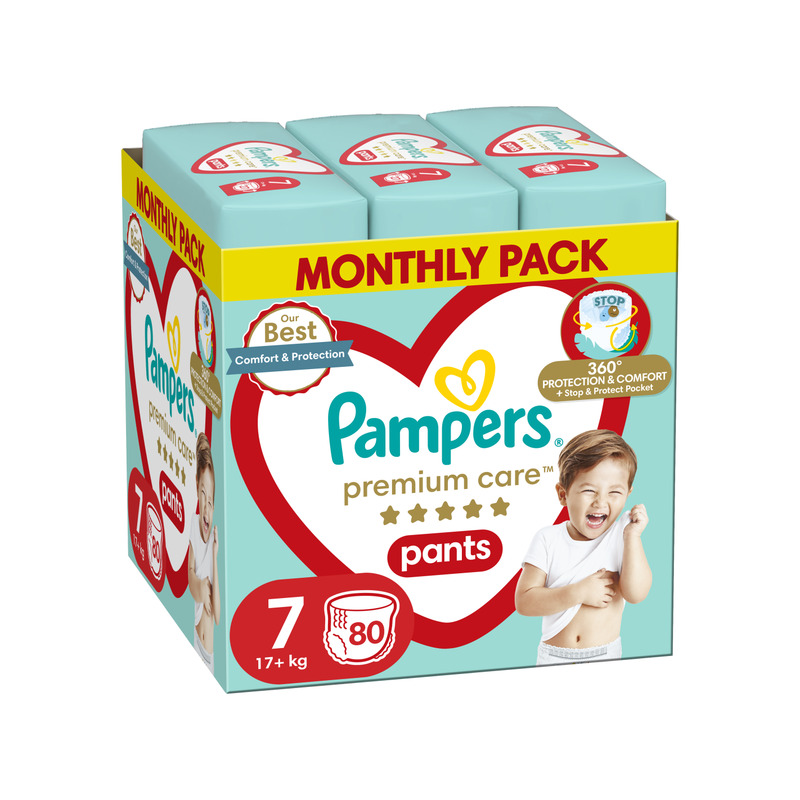 Pampers Premium Care Püksmähkmed, Suurus 7, 80 Mähet, 17kg+