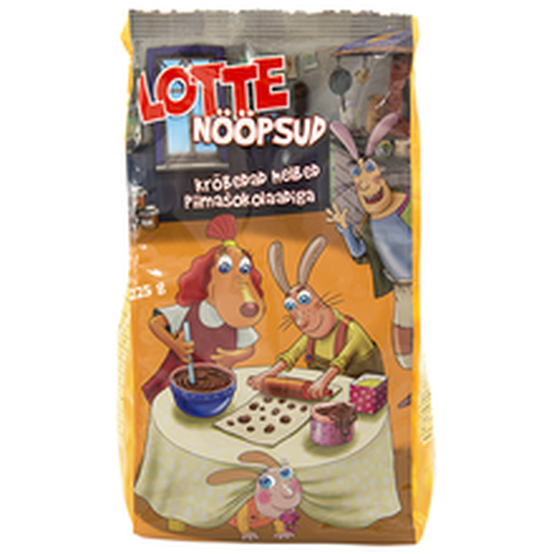 Lotte krõbedad helbed piimashokolaadiga "Nööpsud", 225 g