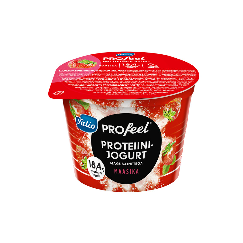 Proteiinijogurt maasika Profeel, VALIO, 200 g