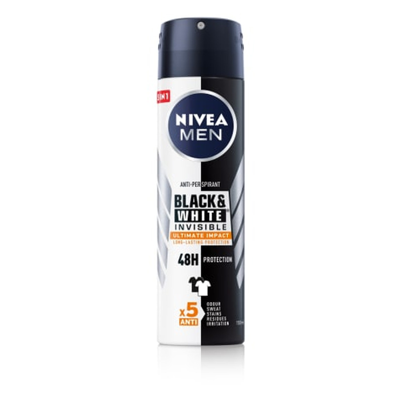 Spreideodorant Nivea Men Black&White Ultimate Impact 150ml