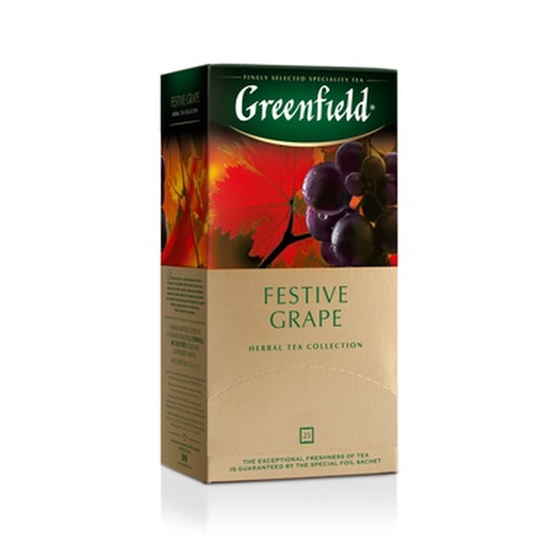 Taimetee Festive Grape 25x2g, GREENFIELD, 50 g