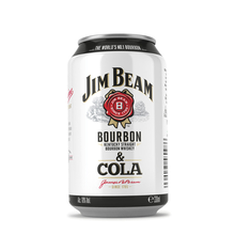 Jim Beam Bourbon Whiskey &Cola, muu alkohoolne jook 330 ml