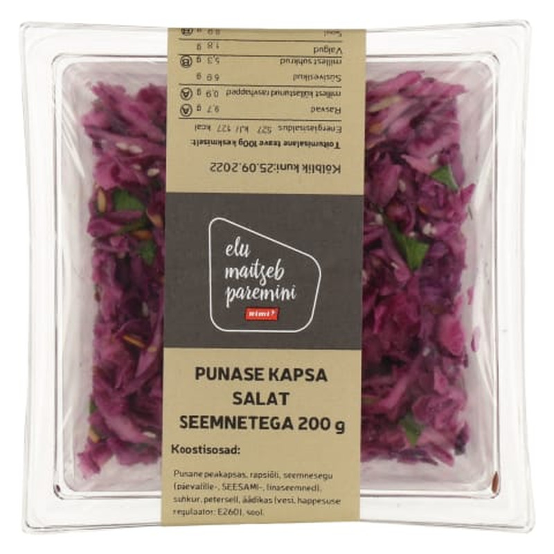 Punase kapsa salat seemnetega 200g