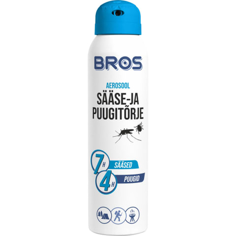 Sääse-ja puugitõrje aerosool, BROS, 90 ml