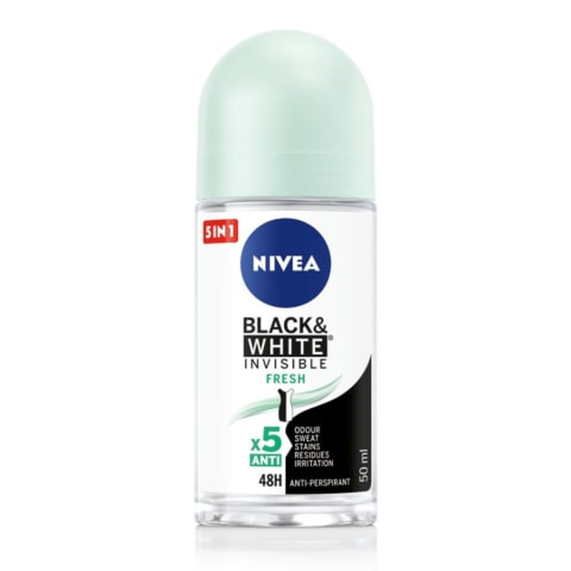 Deodorant Nivea Black&White Fresh naistele 50ml