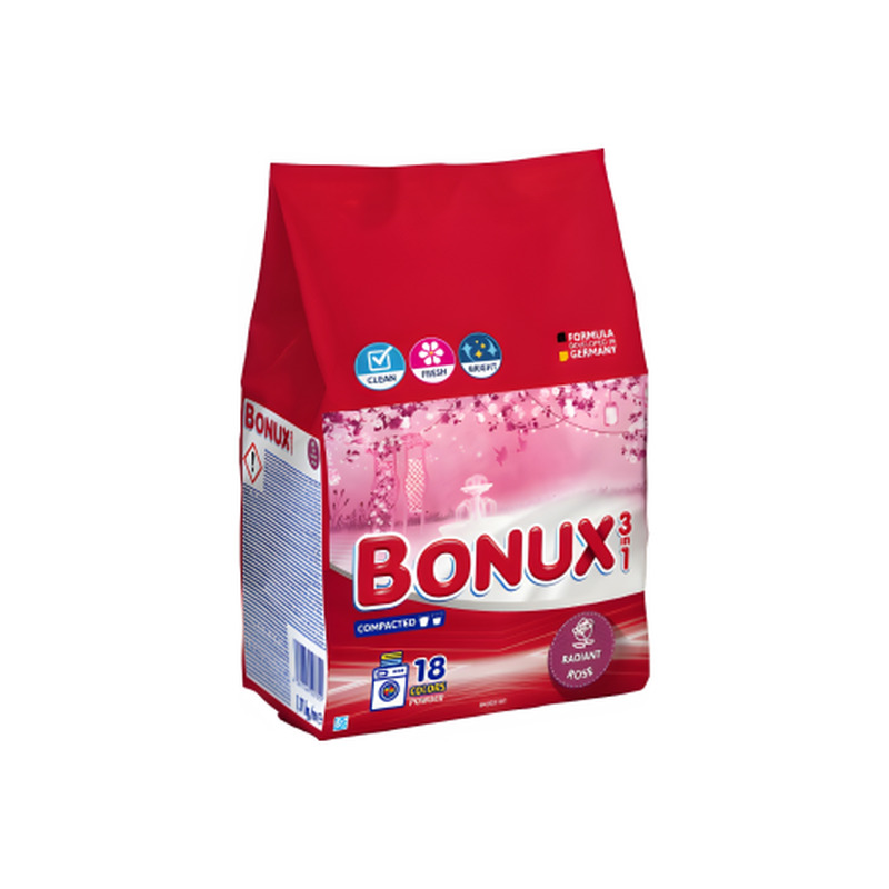 Pesupulber Bonux Radiant Rose 18pk 1,17kg