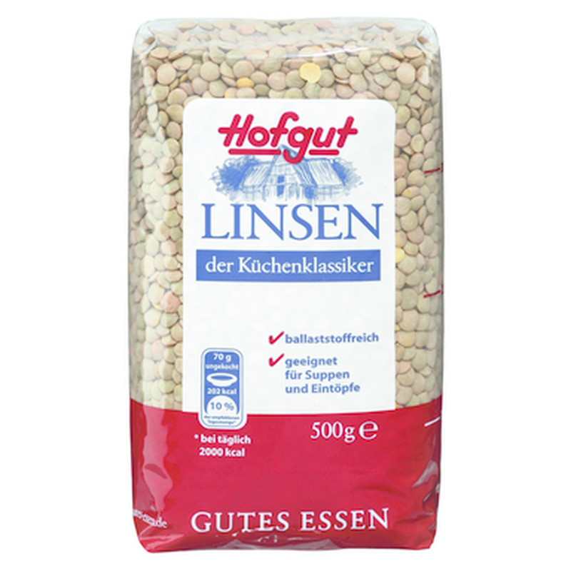 HOFGUT Rohelised läätsed 500g