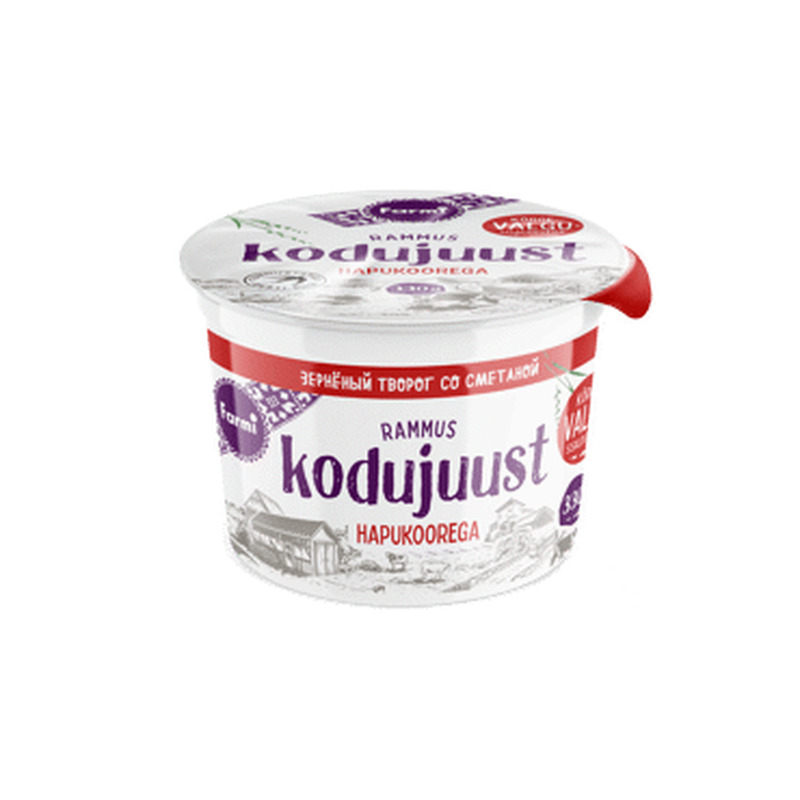 Kodujuust FARMI hapukoorega, 330g