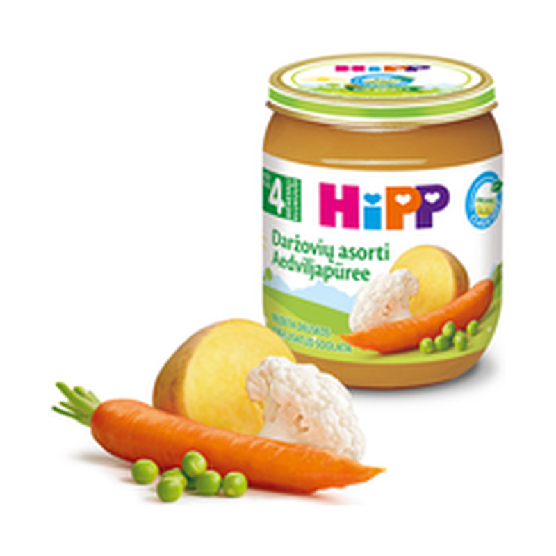 Juurviljapüree mahe 4+, HIPP, 125 g