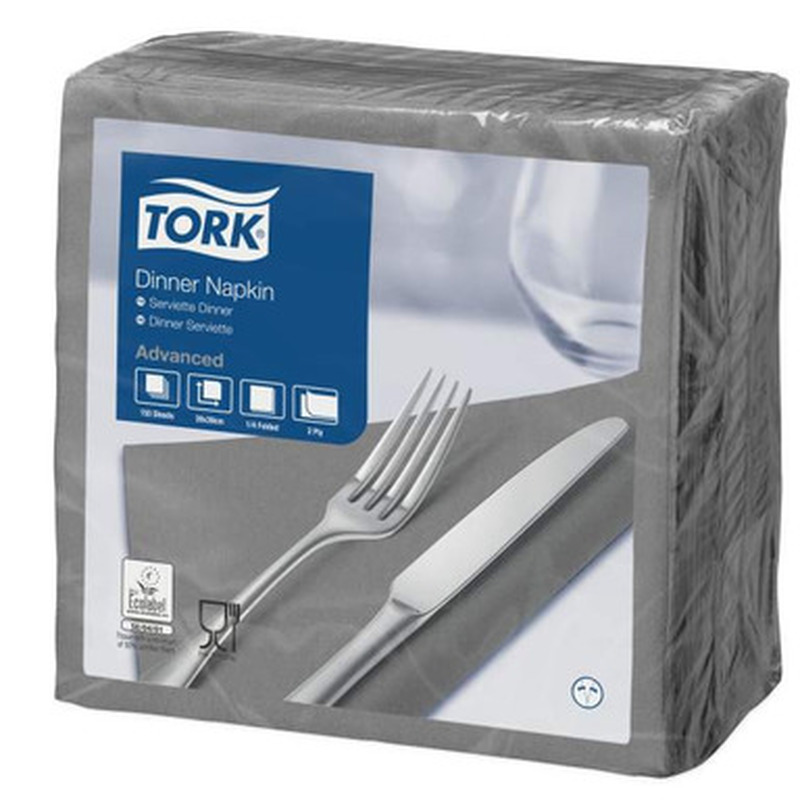 TORK Salvrätikud 39x39cm 150tk (2 kihiline, hall)