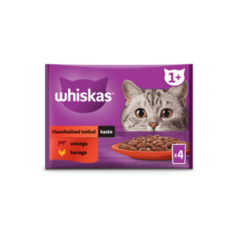 Kiisueine WHISKAS 1a.+ Classic 4x85g