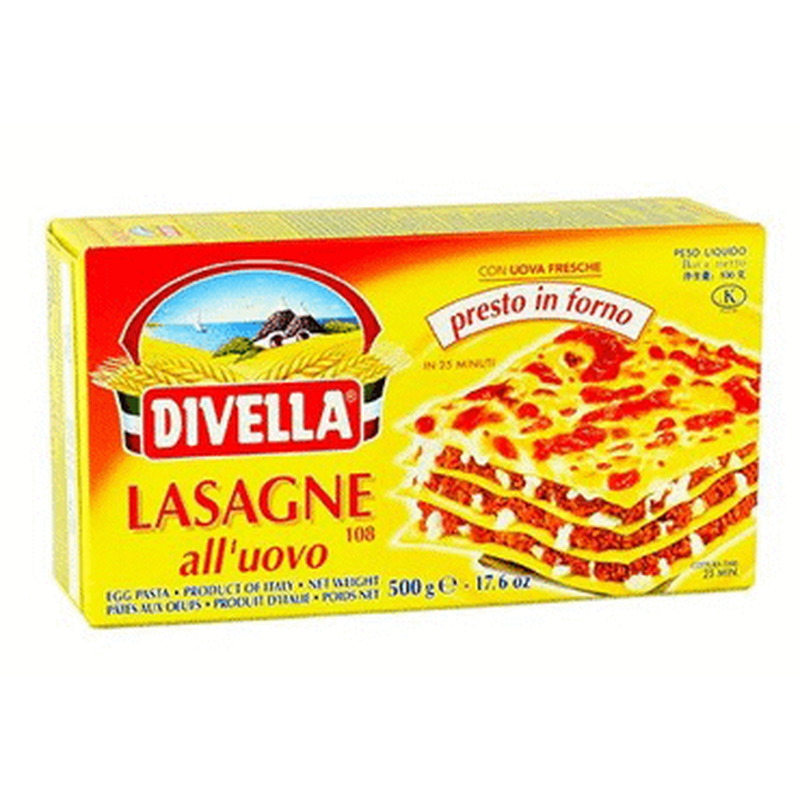 Lasanjelehed N108 DIVELLA 500g