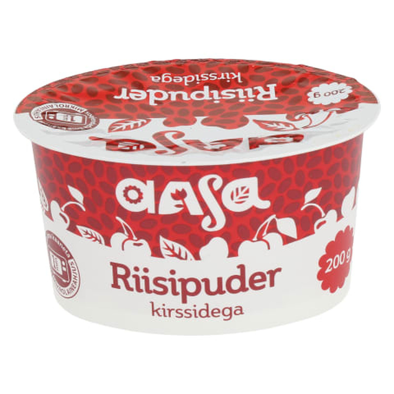 Riisipuder kirssidega Aasa 6% 200g