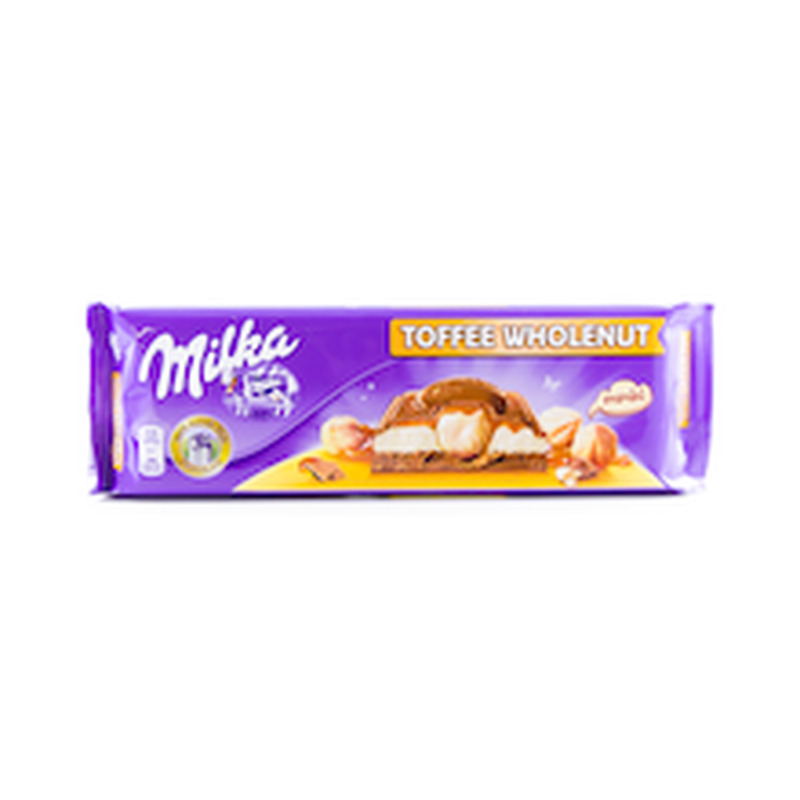 Piimašokolaad Toffee Wholenut tervete pähklitega, MILKA, 300 g