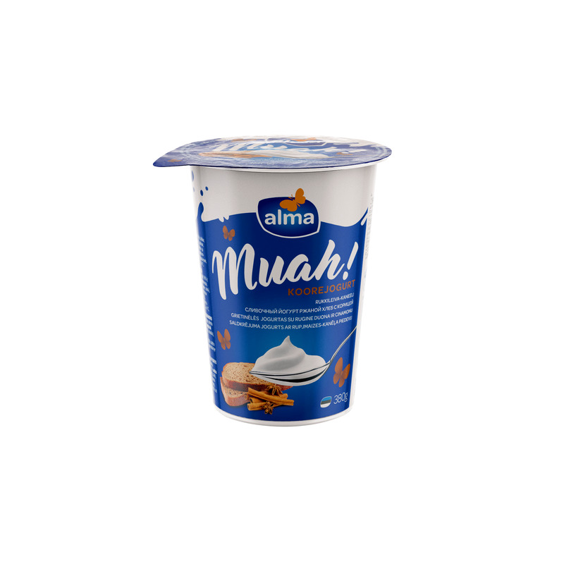 Koorejogurt rukkileiva-kaneeli Muah, VALIO ALMA, 380 g