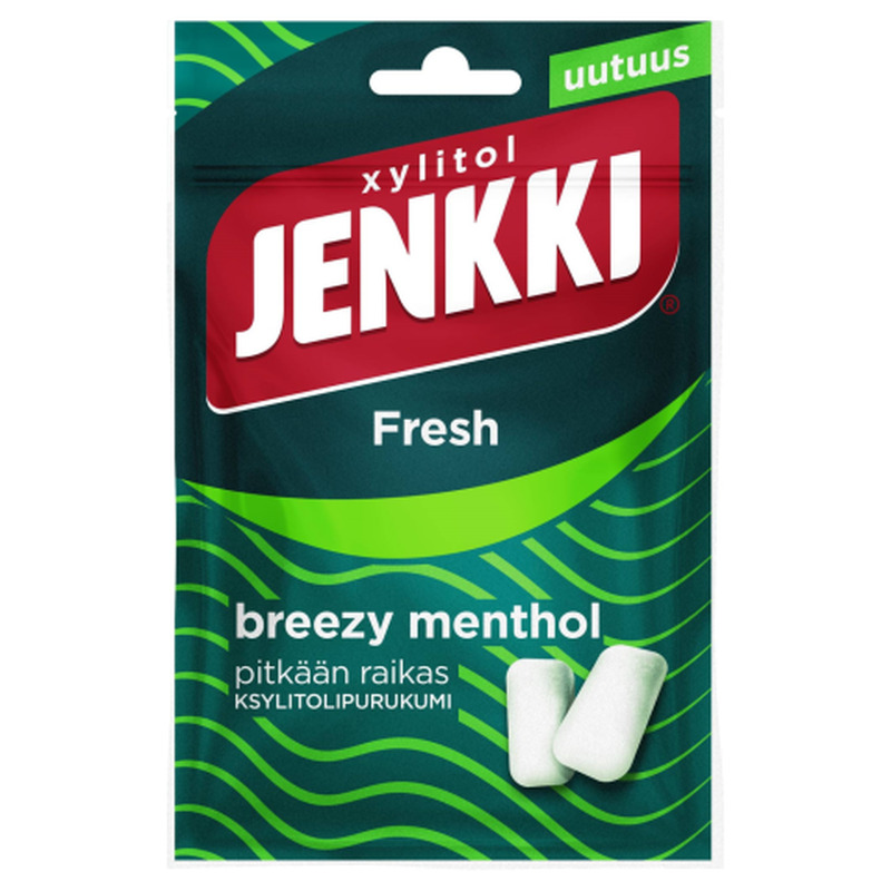 Närimiskumm magusainetega Fresh Breezy Menthol Jenkki 35g