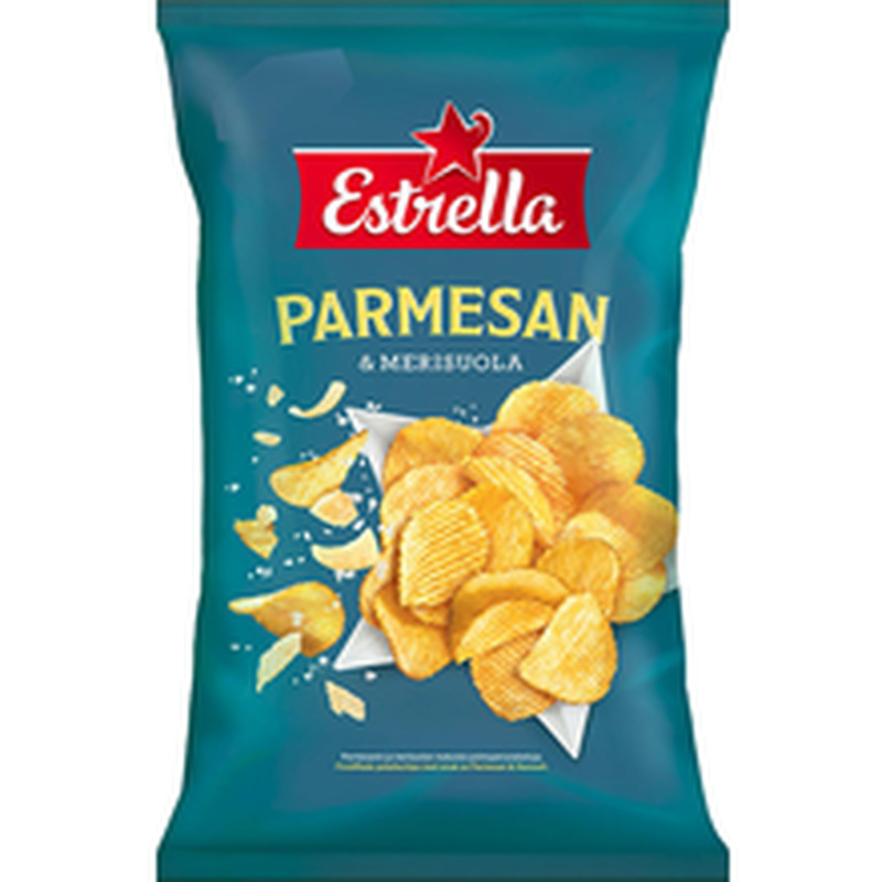 Estrella kartulikrõpsud parmesani ja meresoola maitsega 275g