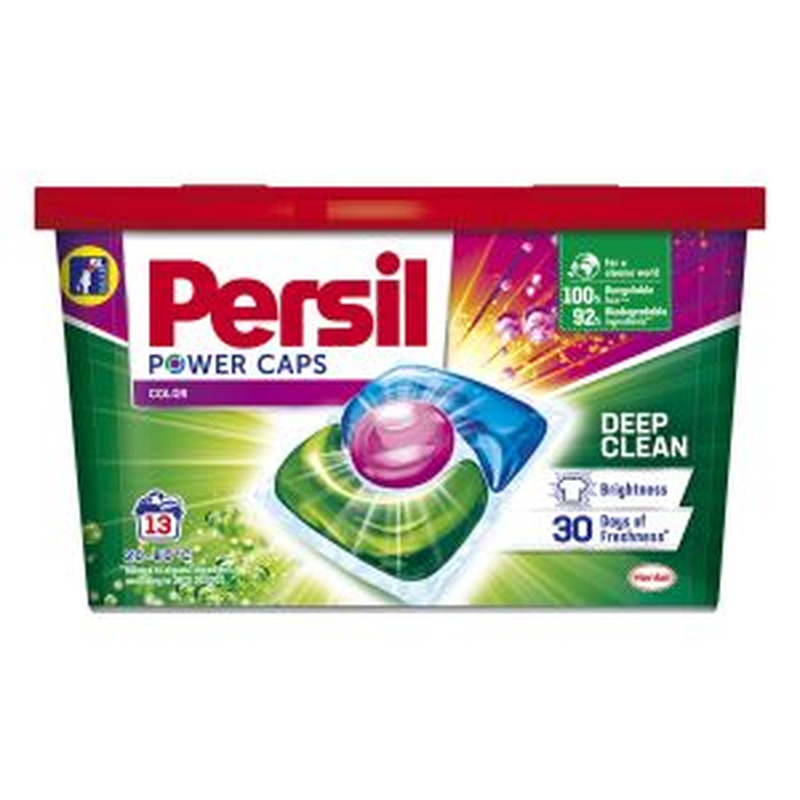 Pesukapslid Power Caps Color, PERSIL, 13 tk